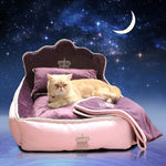 Luxury Princess Pet Bed With Pillow and Blanket