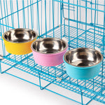 Stainless Steel Hanging Food and Water Dishes
