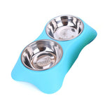 Stainless Steel Dual Dog or Cat Bowl