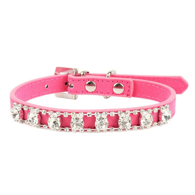 Small Jeweled Pet Collar