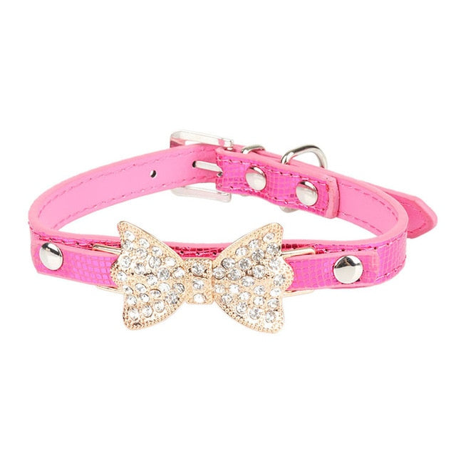 Small Jeweled Pet Collar