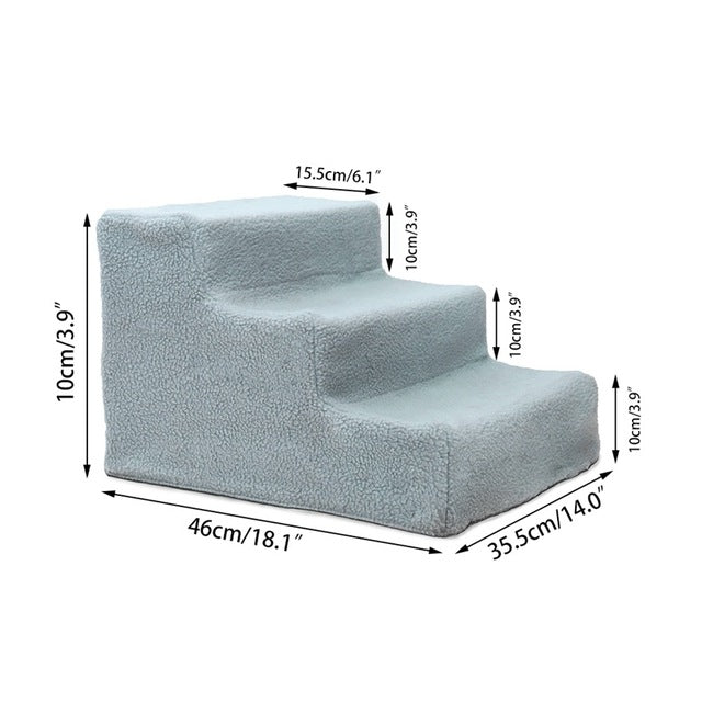 3 Step Pet Stair with Removable Cover