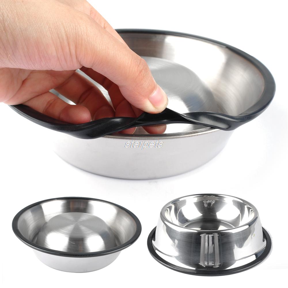 Non-Slip Stainless Steel Food and Water Bowls